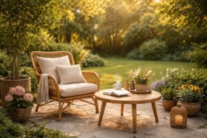 découvrez comment aménager un coin détente à l'extérieur pour profiter pleinement de votre jardin ou balcon en créant un espace cosy et relaxant.