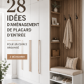 Aménagement d'un placard d'entrée moderne et organisé