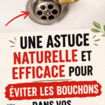 Une femme versant un remède naturel dans un évier pour éviter les bouchons