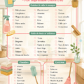 Check-list de ménage de printemps imprimable et colorée