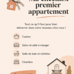 Des femmes organisent une checklist pour leur premier appartement