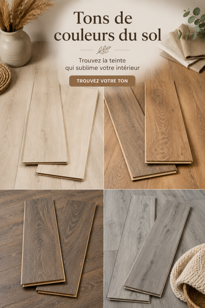 Intérieur chaleureux avec un sol en bois clair et des meubles assortis.