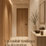 Couloir moderne avec décoration élégante et accessoires stylés
