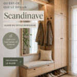 Un intérieur scandinave lumineux avec des meubles minimalistes et des touches de nature.