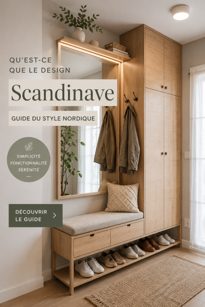 Un intérieur scandinave lumineux avec des meubles minimalistes et des touches de nature.