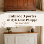 Enfilade en merisier de style Louis Philippe dans un intérieur chaleureux