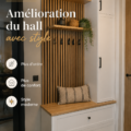 Hacks IKEA pour customiser un hall d'entrée