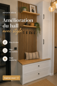 Hacks IKEA pour customiser un hall d'entrée