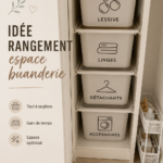 Un exemple de buanderie bien aménagée et organisée