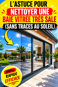 Une main nettoyant une baie vitrée avec soin, sans traces.