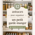 Garde-manger organisé avec des bocaux et des étagères