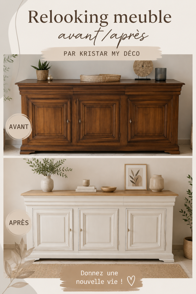 Un meuble rénové avec un avant/après impressionnant