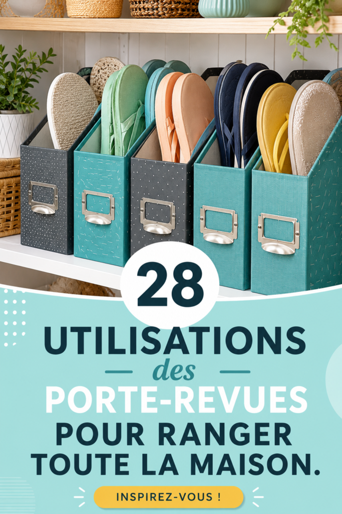 Exemple de porte-revues stylisé dans un cadre de salon moderne.