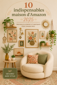 Sélection d'essentiels Amazon pour un intérieur confortable et cosy en 2025