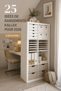 Meuble Kallax Ikea transformé en coin rangement ludique