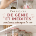 Une femme entourée de divers objets pratiques à utiliser au quotidien pour simplifier sa vie.