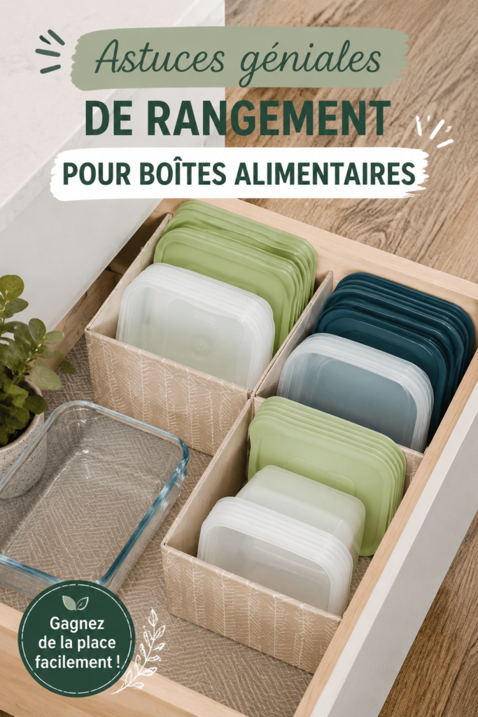 Une cuisine bien organisée avec des contenants alimentaires colorés et pratiques