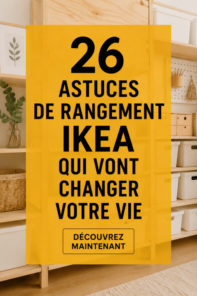 Aperçu d'une belle pièce organisée avec des meubles IKEA.
