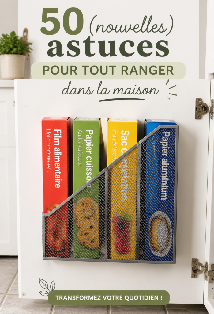 Une maison bien rangée avec des astuces de rangement pratiques