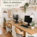 Un bureau Ikea chic et pratique avec une décoration moderne