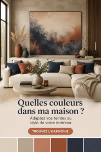 Espace intérieur coloré avec des teintes harmonisées