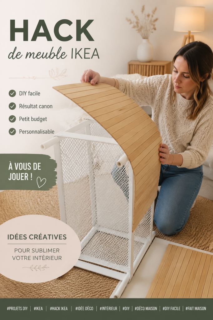 Un meuble IKEA personnalisé avec des éléments DIY