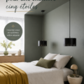 Chambre élégante décorée de meubles raffinés et d'accessoires chaleureux