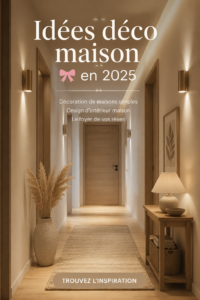 Un salon moderne et chaleureux avec des éléments de décoration tendances pour 2025.