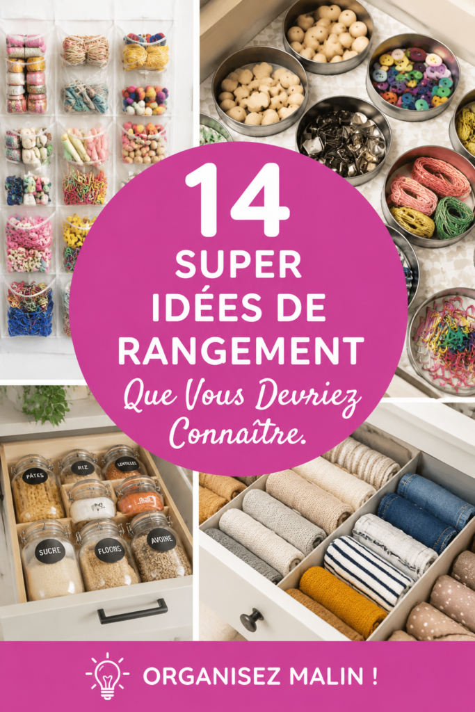 Idées de rangement pratiques pour une maison bien organisée