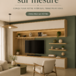 Meuble TV sur mesure dans un salon moderne