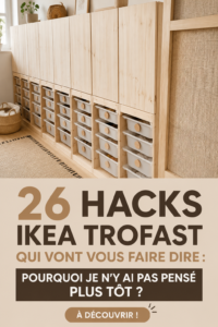 Bacs Trofast d'Ikea présentés en décoration intérieure.