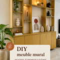 Bibliothèque style scandinave réalisée avec des modules IKEA IVAR