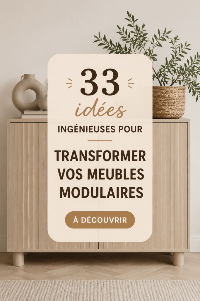 Un élégant meuble IKEA réaménagé avec des accessoires personnalisés.
