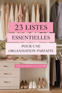 Un ensemble de listes d'organisation sur un bureau chaleureux